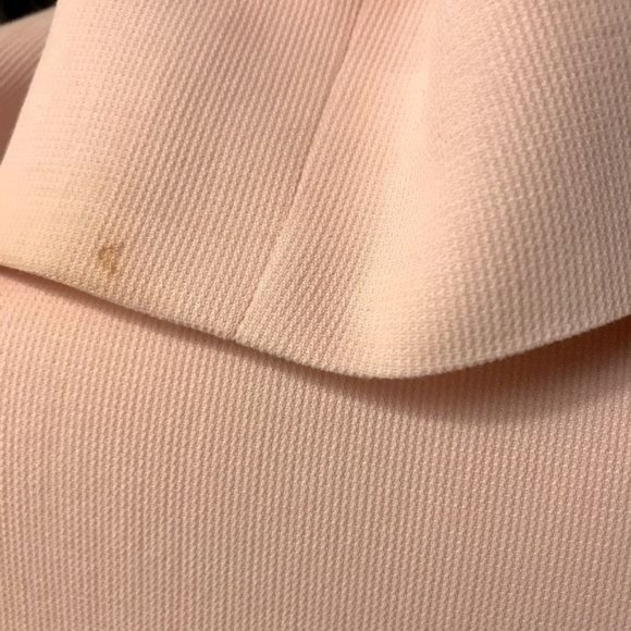 Armani Collezioni Italian Blush Peplum Skirt Suit Size 14 - Picture 13 of 16